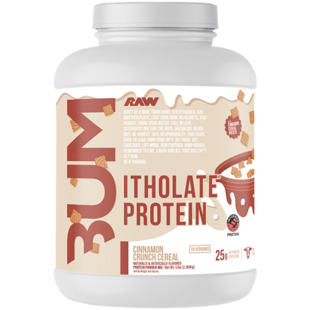 RAW CBUM Series Itholate Protein Powder bottle front