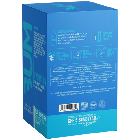 BUM Hydrate CBUM Series Electrolyte Hydration Formula box view 4