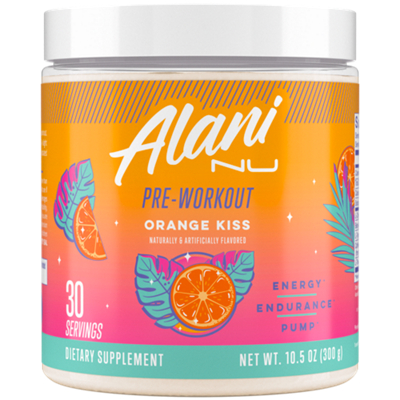 Pre-Workout Supports Energy, Endurance and Pump- Orange Kiss (10.5 oz. / 30 Servings)