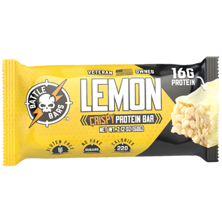 Battle Bars Crispy Protein Bar Gluten Free Lemon alternate view 4