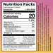 Supplement Facts label for PRIME Hydration Drink Mix Strawberry Banana