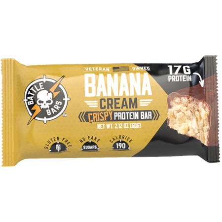 Battle Bars Banana Cream Crispy Protein Bar view 4