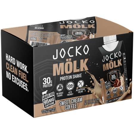 JOCKO FUEL Molk Grass Fed Protein Shake Sweet Cream Coffee view 4
