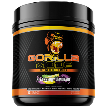Gorilla Mind Pre-Workout Blackberry Lemonade Container