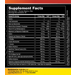Gorilla Mind PreWorkout Supplement Facts Label