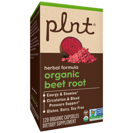 plnt Organic Beet Root Circulation Capsules, 1000 MG
