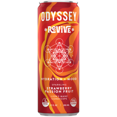 Revive Sparkling Mushroom Drink - Strawberry Passion Fruit