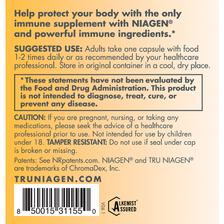 Directions for Tru Niagen Immune Daily Defense