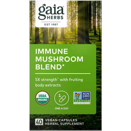 Gaia Herbs Immune Mushroom Blend box front