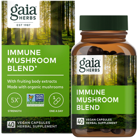 Gaia Herbs Immune Mushroom Blend with Organic Mushrooms alternate view 2