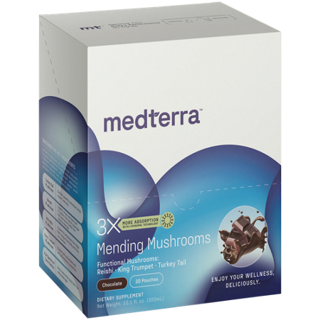 Medterra Mending Mushrooms Liquid Pouch Chocolate view 2