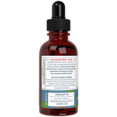 MARYRUTH'S Organic Calming Kava Liquid Extract bottle view 4