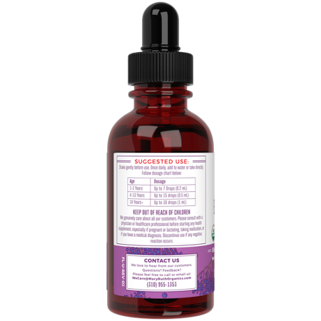 MARYRUTH'S Organic Elderberry Liquid Drops bottle view 4