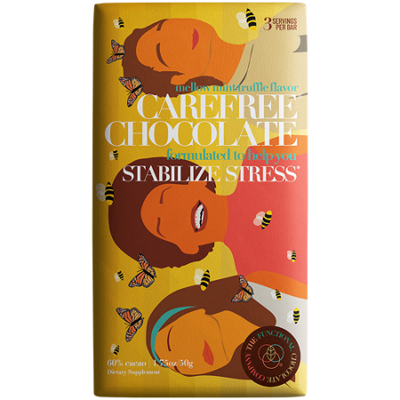 The Functional Chocolate Company Carefree Chocolate bar front