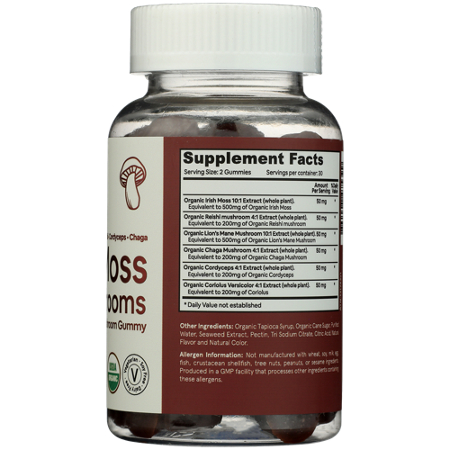 Atlantic Naturals Organic Sea Moss with Shrooms Gummies view 3