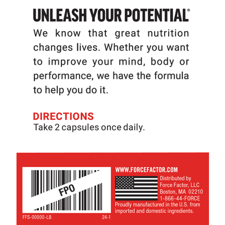 Directions for Force Factor Magnesium Theanine Capsules 340 MG