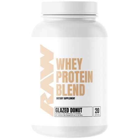 RAW Whey Protein Blend Glazed Donut container front