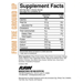 Supplement Facts label for RAW Whey Protein Blend Glazed Donut