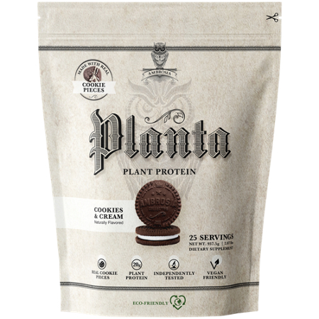 Ambrosia Collective Planta Plant Protein Cookies and Cream pouch front