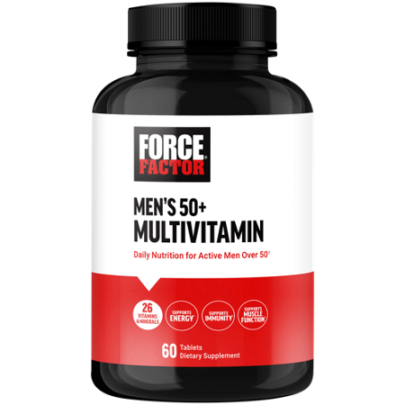 Force Factor Mens 50 Multivitamin tablets front