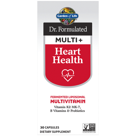 Garden of Life Dr Formulated Multi Plus Heart Health capsules front