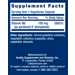 Supplement Facts label for Life Extension Pyridoxal 5-Phosphate 100 MG