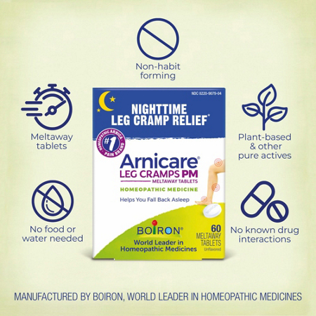 Arnicare Leg Cramps PM Homeopathic Medicine 60 Tablets view 7