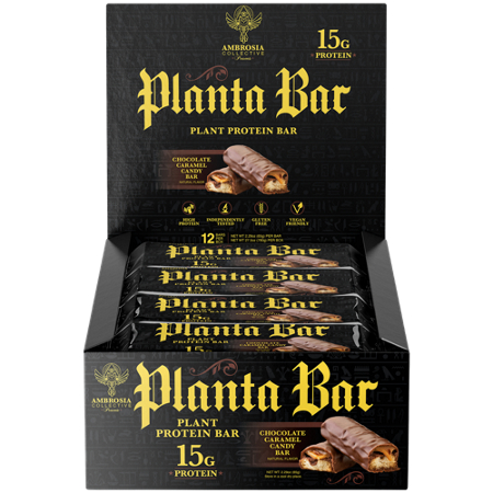 Planta Protein Bar Chocolate Caramel Candy box front