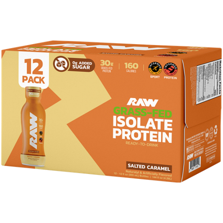 RAW Ready to Drink Protein Shake Salted Caramel box view 4