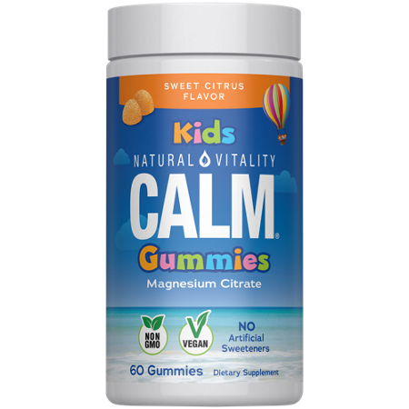 Natural Vitality Calm Kids Magnesium Gummies bottle front