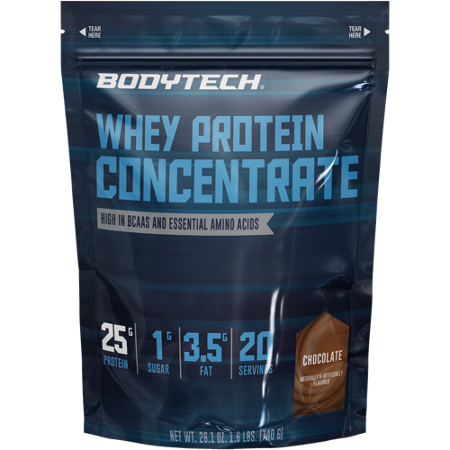 BodyTech Whey Protein Concentrate Chocolate pouch front