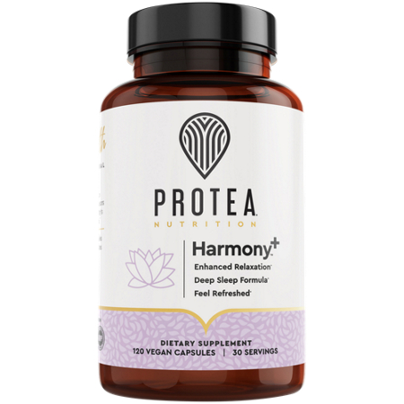 Protea Nutrition Harmony Plus Deep Sleep Formula capsules bottle front