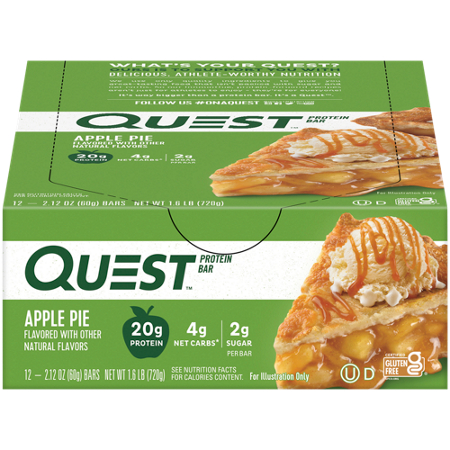 Quest Protein Bar Apple Pie box view 6