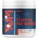 RAW Essential Pre-Workout Red White BUM container front