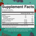 Supplement Facts label for Kids Immunity Gummies