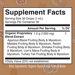 Supplement Facts label for MARYRUTH'S Organic Mushroom Complex Liquid Extract