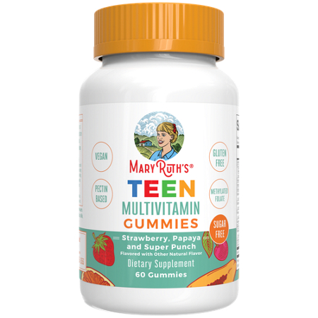 MaryRuth's Teen Multivitamin Gummies bottle front
