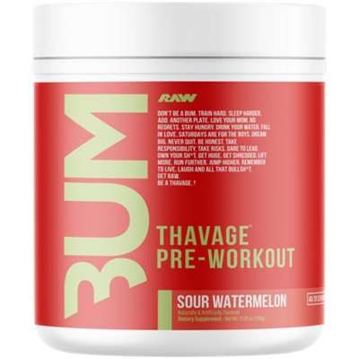 CBUM Series Thavage Pre-Workout Powder - Sour Watermelon (17.99 Oz. / 40 Servings)