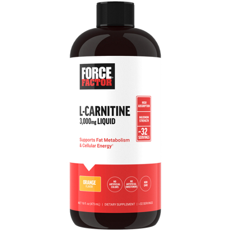 Force Factor L-Carnitine Liquid 3000mg bottle front