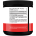 Supplement Facts label for Force Factor L-Glutamine Powder