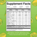 Supplement Facts label for liquid nighttime multimineral