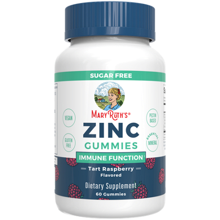 MARYRUTH'S Zinc Gummies Immune Function bottle front