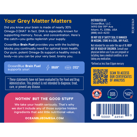 Brain Fuel Omega-3 Fish Oil label view 4