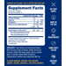 Supplement Facts label for Ocean Blue Everyday Omega Omega 3 Fish Oil Minis