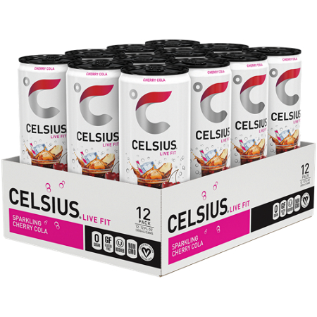 Celsius Live Fit Sparkling Energy Drink Cherry Cola view 4