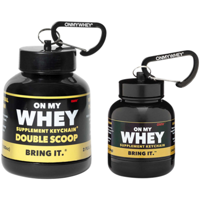 Supplement Keychain Bottle - Black