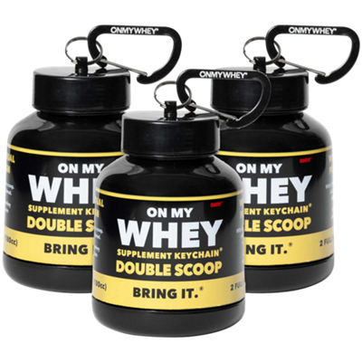 Protein Keychain Container - Black