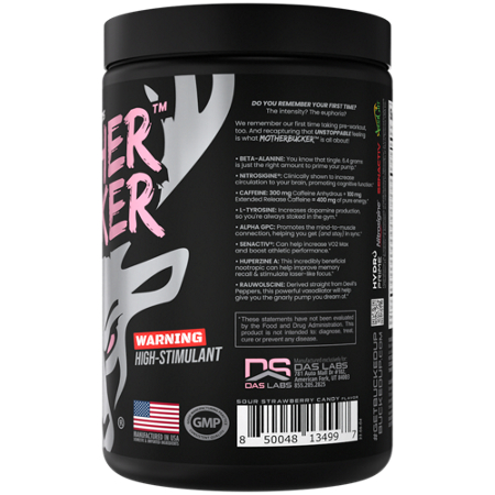 Mother Bucker High-Stimulant Nootropic Pre-Workout container view 4
