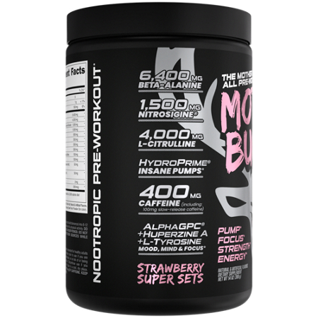 Bucked Up Mother Bucker High Stimulant Nootropic Pre-Workout bottle view 5