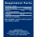 Life Extension L-Arginine Supplement Facts Label